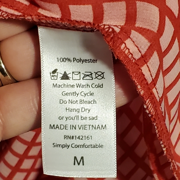 LulaRoe, Shirley Kimono, Medium pink and red colored - Picture 3 of 7